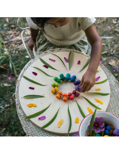 Mandala - regenboog paddestoelen