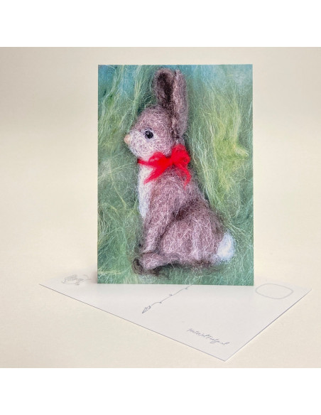 Ansichtkaart paashaas Het Wol Feetje