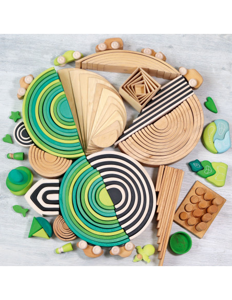 Regenboog groen licht