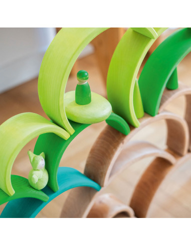 Regenboog groen licht