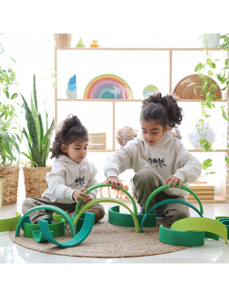 Regenboog groen licht