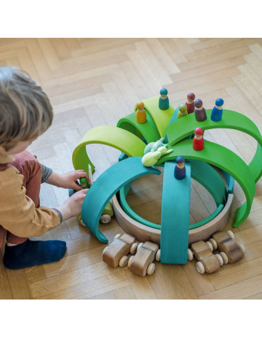 Regenboog groen licht