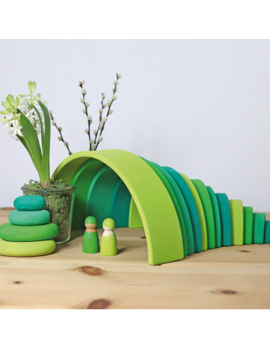 Regenboog groen licht