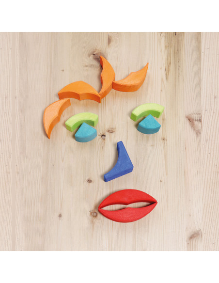 Blokkenset vierkanten en bogen