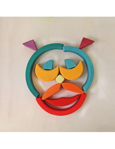 Blokkenset vierkanten en bogen