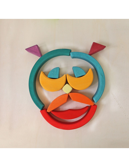 Blokkenset vierkanten en bogen