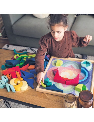 Blokkenset vierkanten en bogen