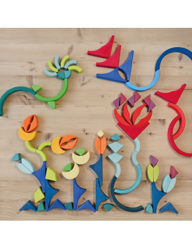 Blokkenset vierkanten en bogen