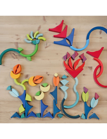 Blokkenset vierkanten en bogen