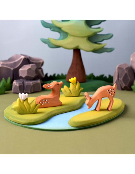 Herten kalfje liggend Bumbu Toys