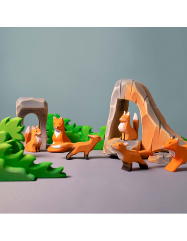 Kleine vos zittend Bumbu Toys