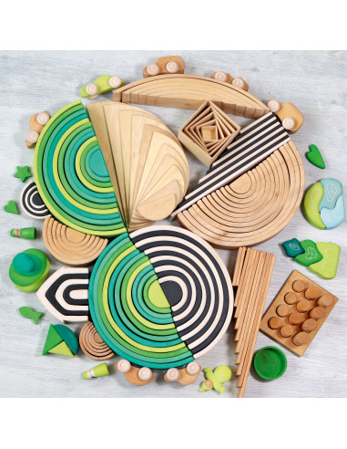 Regenboog groen donker