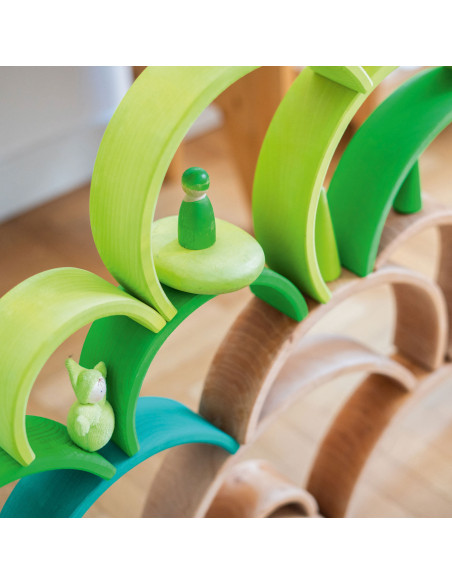 Regenboog groen donker