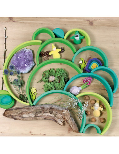 Regenboog groen donker