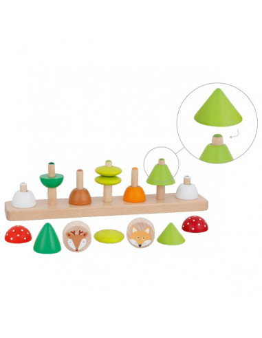 Herfst dieren stapeltorens