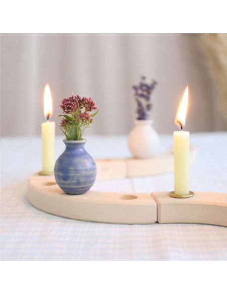 Vaasje voor verjaardagsring blauw