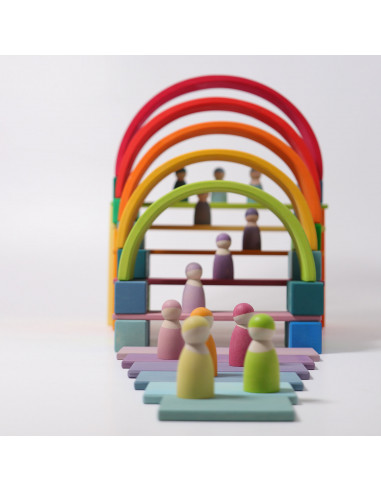 Regenboog vriendjes pastel