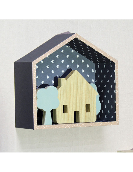 Houten huisjes klein