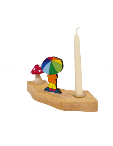 Kerstboomkaarsjes bijenwas wit