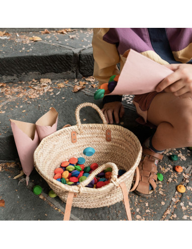Mandala - regenboog bloemen