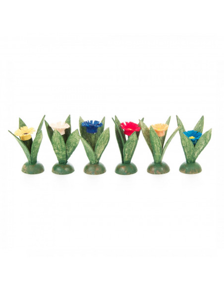 Miniatuur bloemen hout