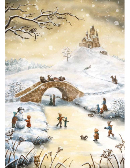 Ansichtkaart schaatsen Raphaela Berendt