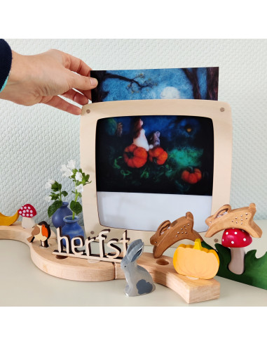 Herfst pompoen plaat voor seizoenslamp Het Wol...