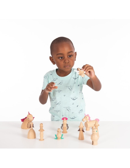 Sprookjesfiguren hout