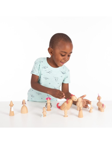 Sprookjesfiguren hout