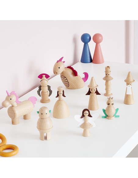 Sprookjesfiguren hout