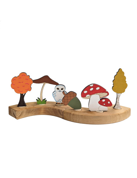 Herfstboom steker voor in verjaardagsring