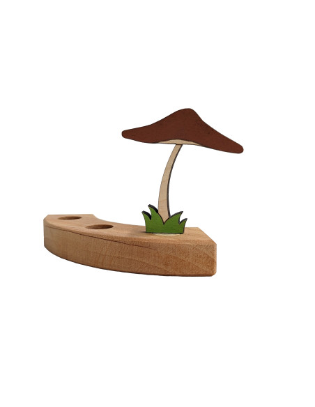 Bruine paddestoel steker