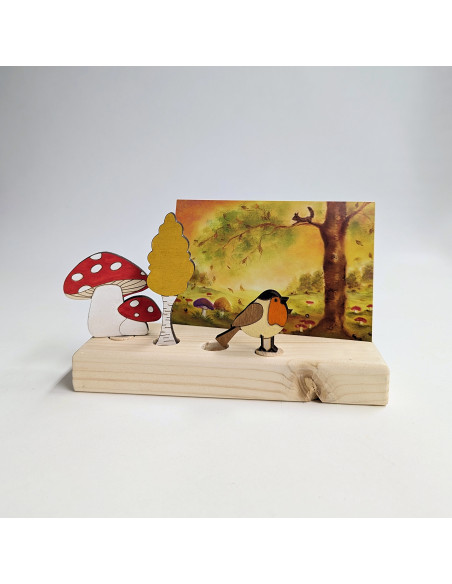 Ansichtkaart Herfst egels Baukje Exler