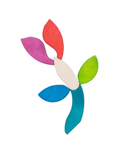 Vlinder blokken puzzel