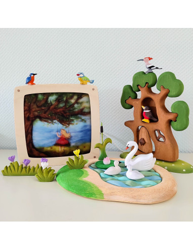 Zomer schommel plaat voor seizoenslamp Het Wol...