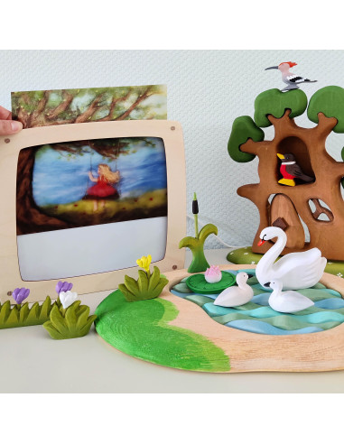 Zomer schommel plaat voor seizoenslamp Het Wol...