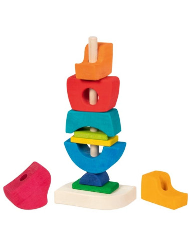 Stapeltoren regenboog huis