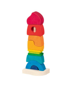 Stapeltoren regenboog huis