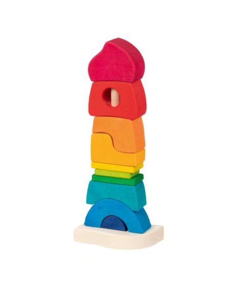 Stapeltoren regenboog huis