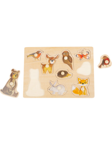 Insteekpuzzel bosdieren