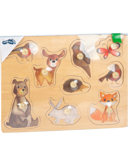 Insteekpuzzel bosdieren