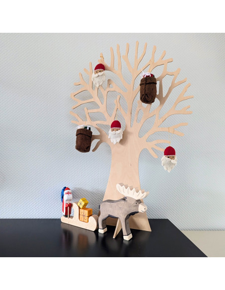 Zak  met cadeautjes vilt