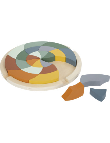 Puzzel wiel safari kleuren