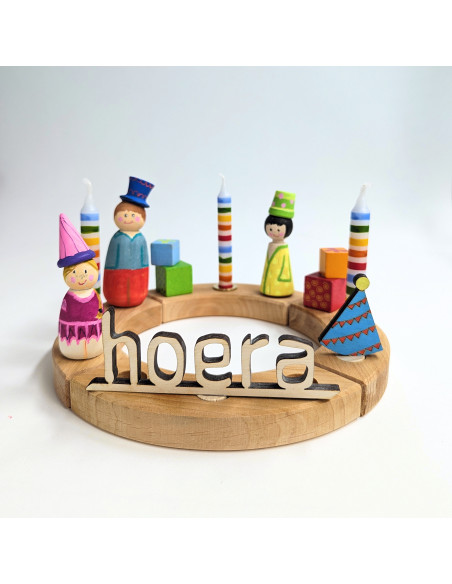 Bloempot hoed peg dolls