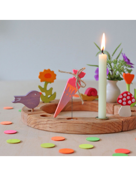 Roze snoepzak steker