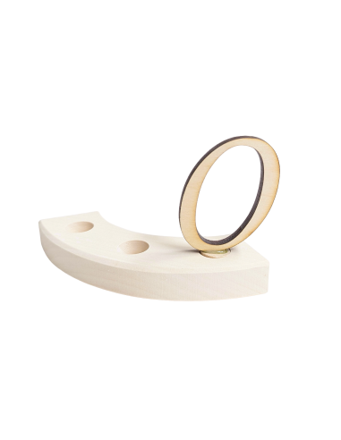 Cijfer 0 naturel steker