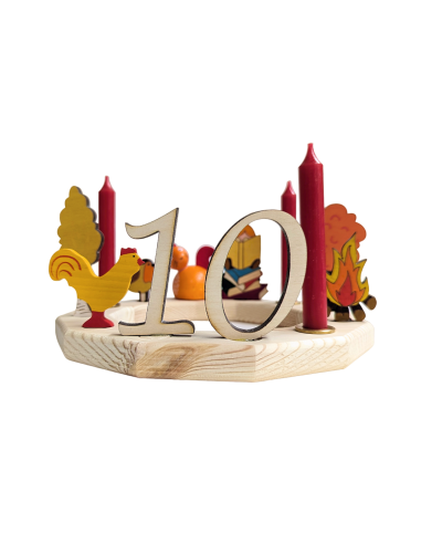 Cijfer 0 naturel steker