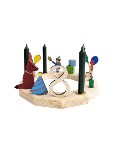 Cijfer 8 naturel steker