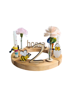 Cijfer 2 naturel steker 2