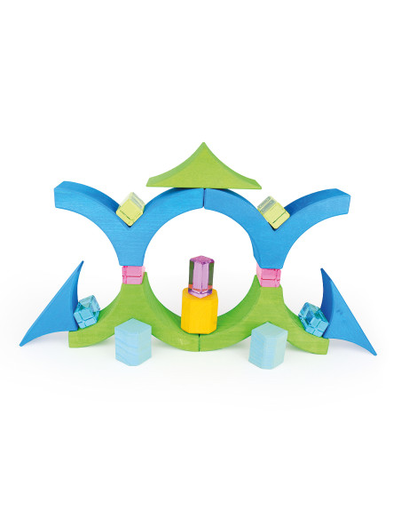 Lichtdoorlatende blokkenset pastel